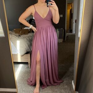 Azazie Aaida Bridesmaid Dress in Amethyst